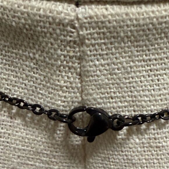 Golden Yellow Heart Pendant Necklace with Delicate Chain - Picture 5 of 5